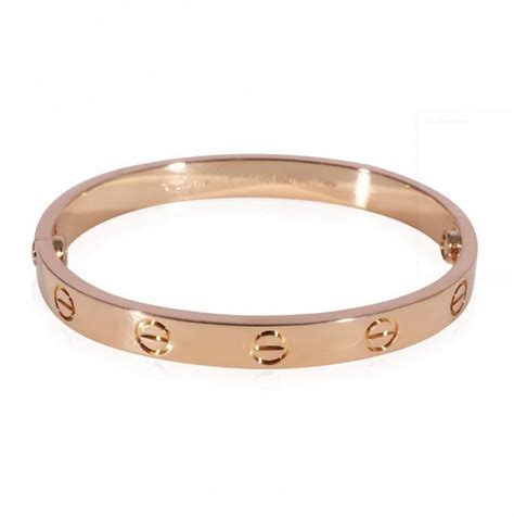 cartier rose gold love bracelet|750 19 cartier ip 6688.